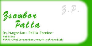 zsombor palla business card